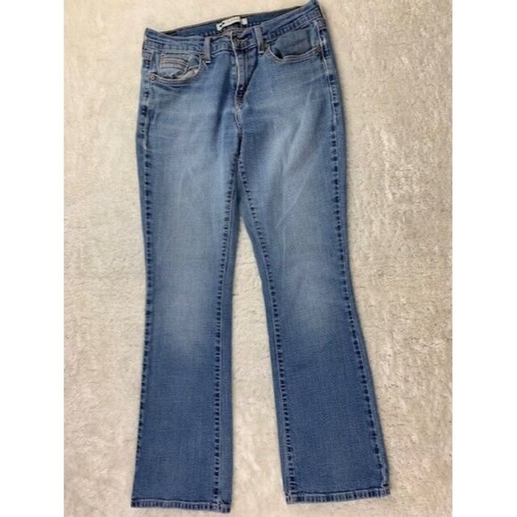 Levi 515 Size 6 m Womens Bootcut Jeans Light Wash Mid Rise Stretch - Picture 1 of 5